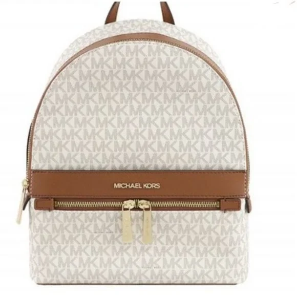 MICHAEL KORS Kenly Medium Backpack Signature Vanilla Bag Backpack Michael Kors White in Not specified - 25101503 main image 2